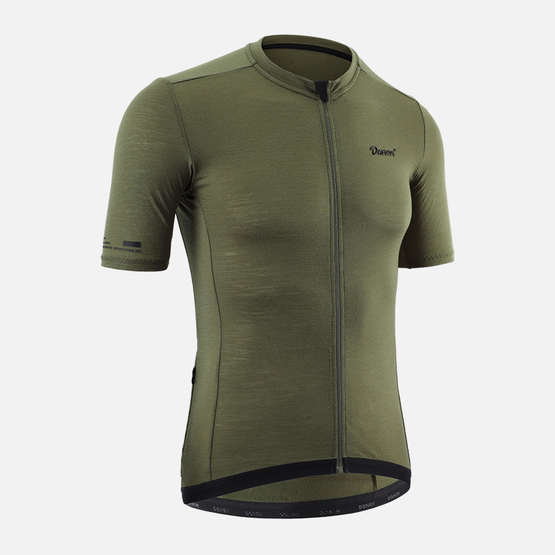 Men's Merino wool Short Sleeve Cycling Jersey DN23WOOL003